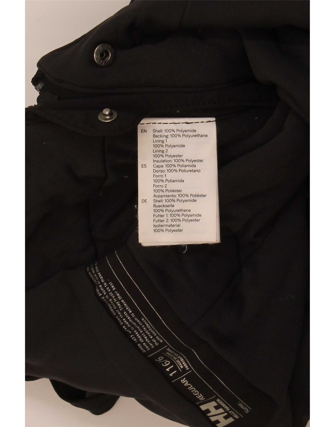 Helly Hansen Pantalon de ski pour garçon Graphic Dungarees 5-6 ans Noir Polyamide