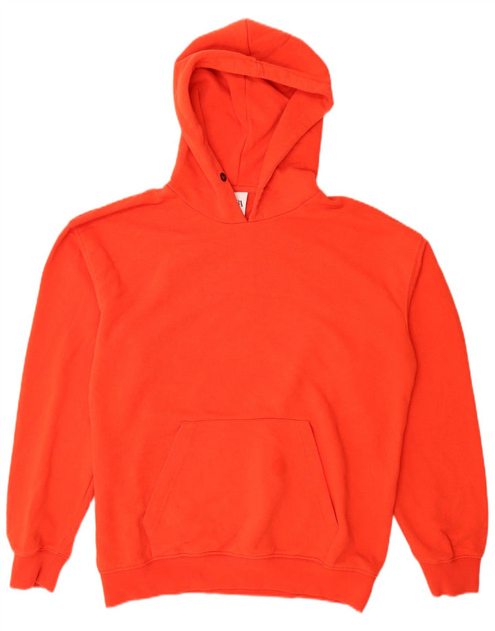 Zara Homme Sweat À Capuche Pull Rouge Moyen Coton
