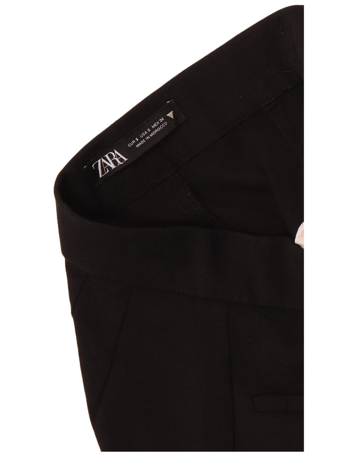 Zara Pantalon décontracté bootcut pour femme Petit W26 L25 Noir