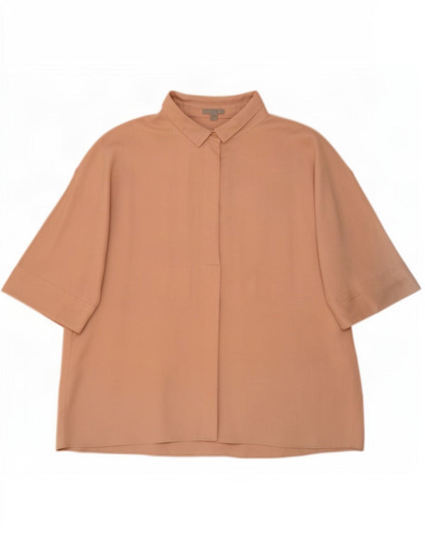Cos Chemisier surdimensionné pour femme EU 44 XL Beige Lyocell