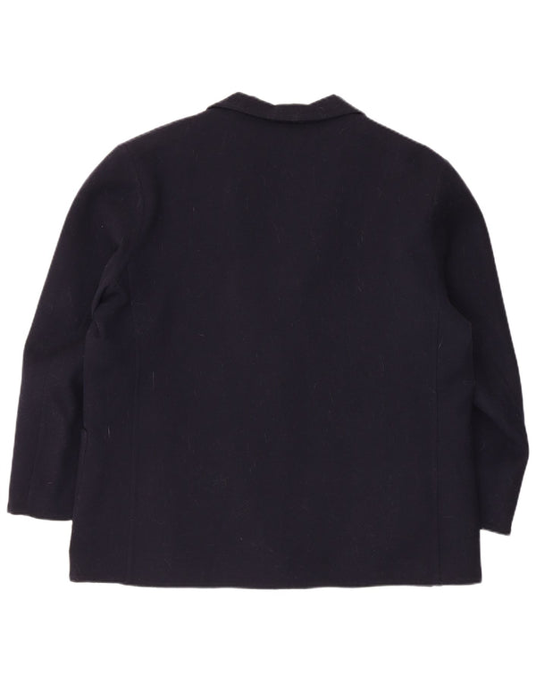 Piacenza Veste blazer à manches 3/4 et 2 boutons pour femme UK 16 Large Bleu marine