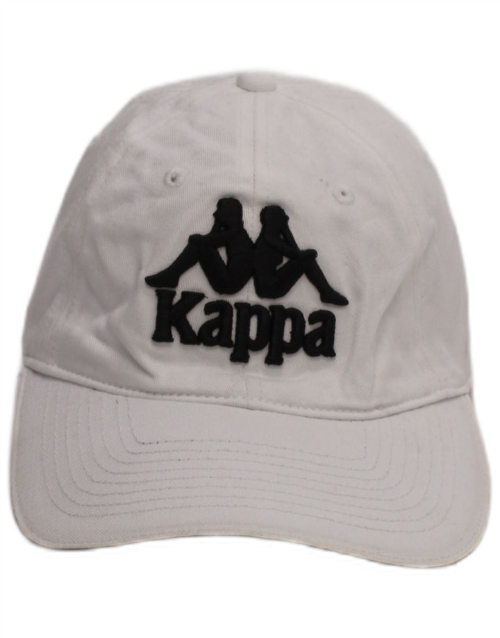 Kappa Casquette de baseball graphique pour homme Taille unique Blanc Coton