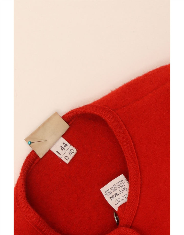 Kaufmann Veste Blazer 5 Boutons Femme IT 44 Laine Vierge Rouge Moyen