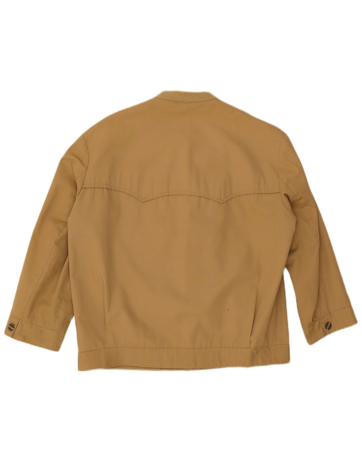 Trevira Veste Bomber Homme UK 36 Petit Marron Polyester