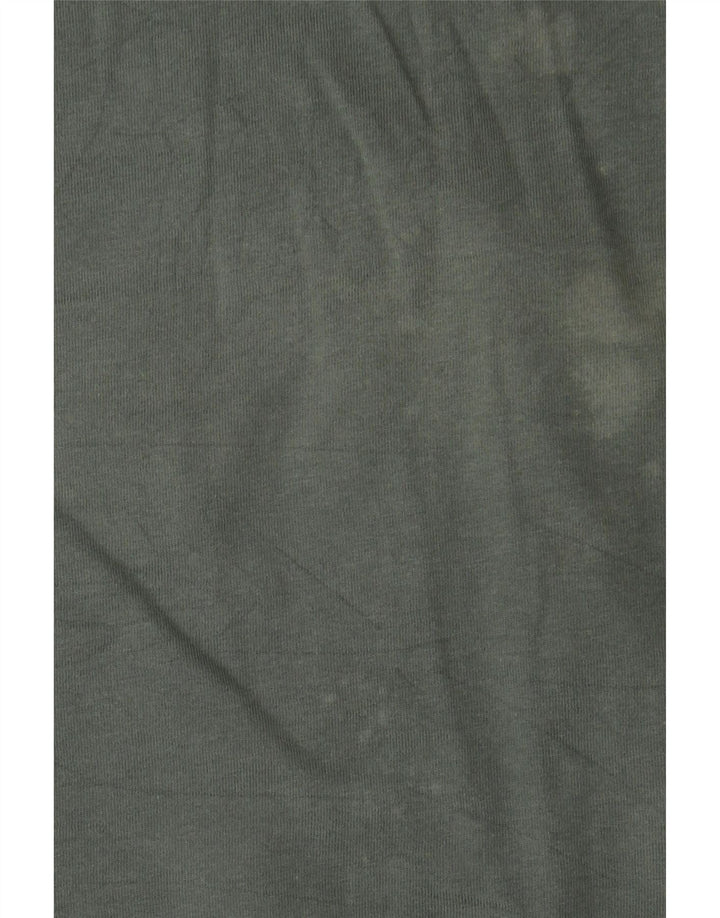 EDDIE BAUER Mens T-Shirt Top Large Khaki Cotton