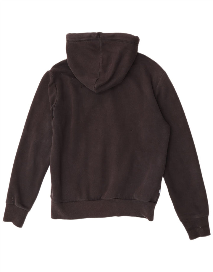 Superdry Pull à capuche zippé pour homme Grand coton noir