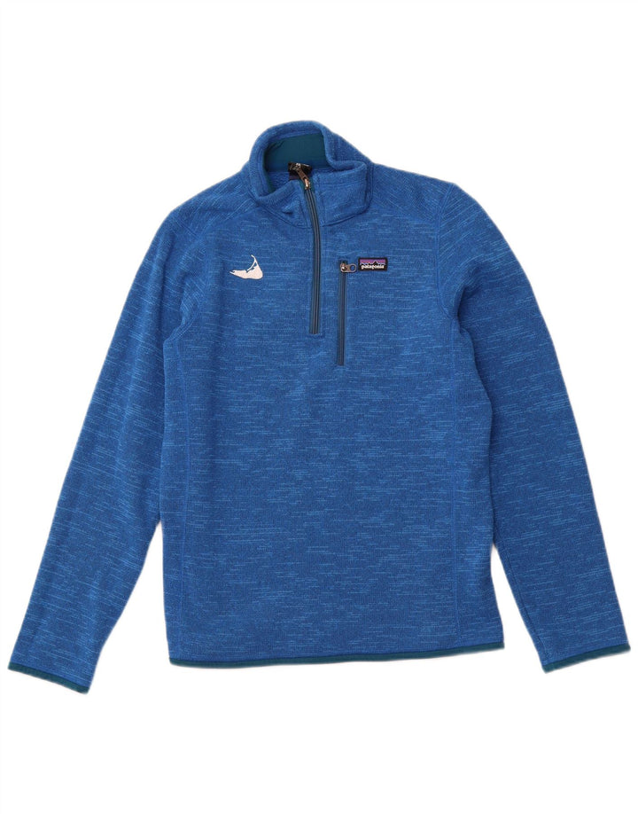 PATAGONIA Sweat-shirt col zippé garçon 15-16 ans 2XL Bleu Polyester