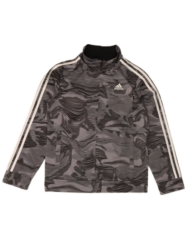 Adidas Veste de Survêtement Garçon 14-15 Ans Grand Gris Camouflage