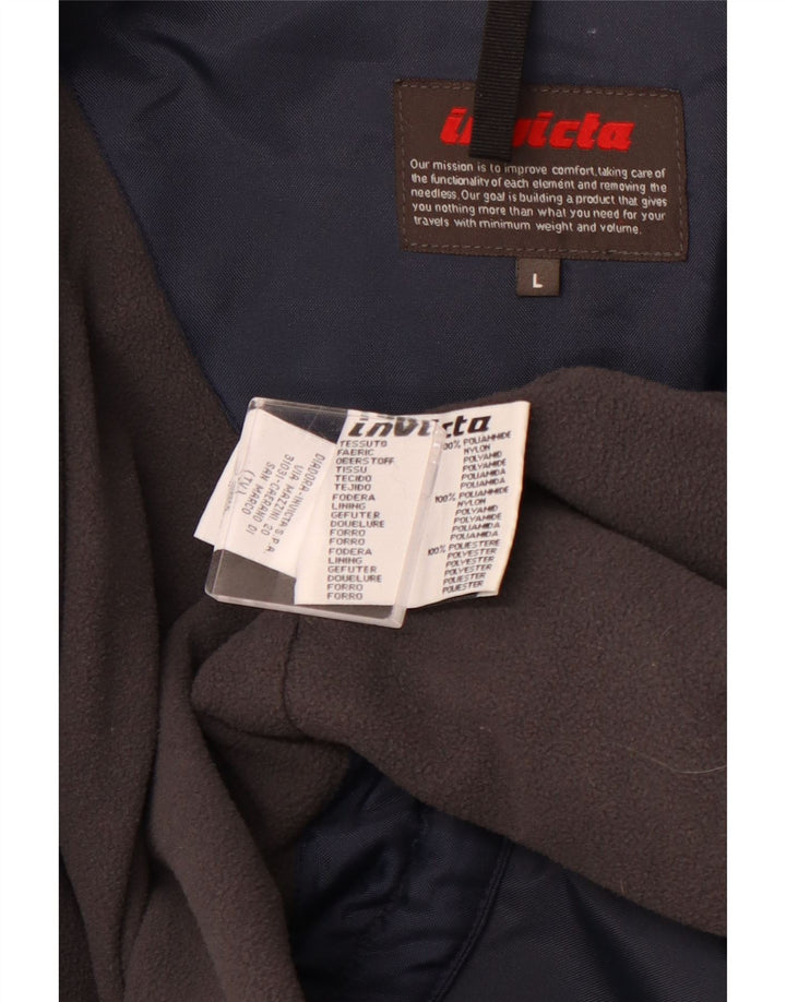 INVICTA Veste coupe-vent pour homme UK 40 Large Bleu Marine Nylon