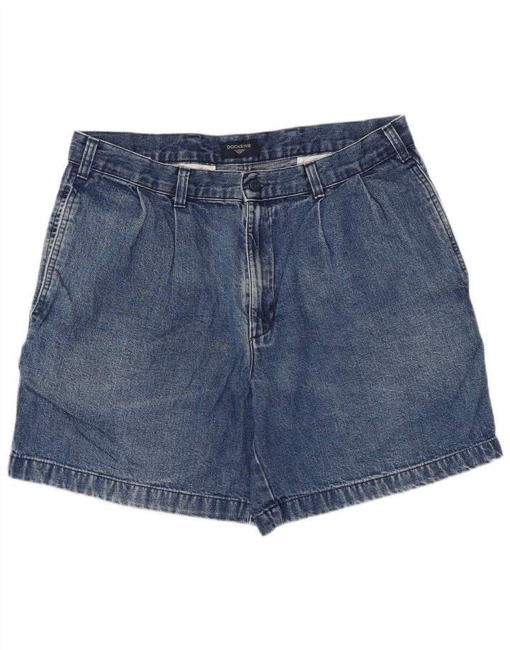 Dockers Short en Jean Femme W34 Grand Bleu Coton