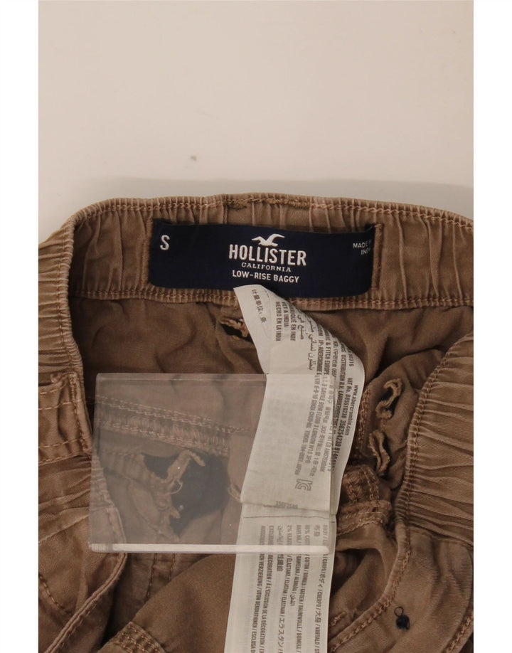 HOLLISTER Pantalon cargo baggy taille basse pour femme Small W26 L31 Marron