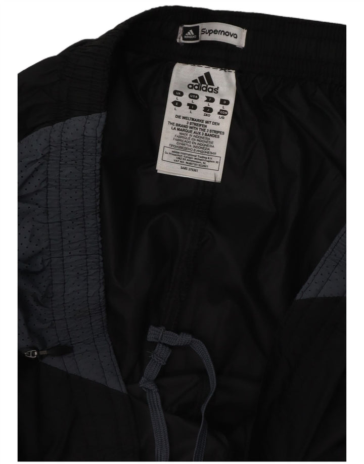 ADIDAS Pantalon de survêtement pour hommes Large Noir Colorblock Polyester