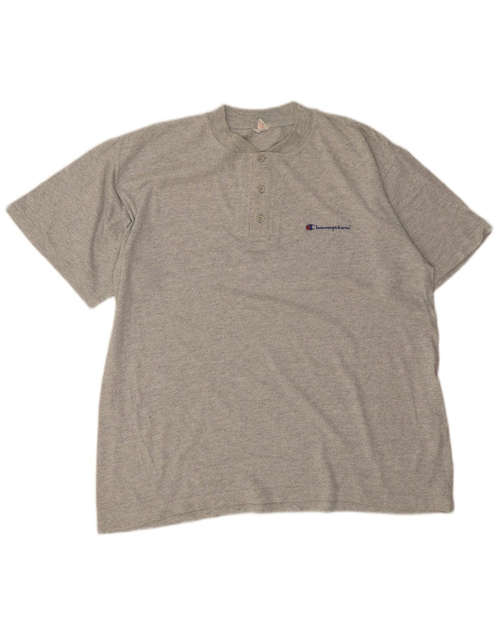 CHAMPION T-Shirt Homme Top XL Gris Coton