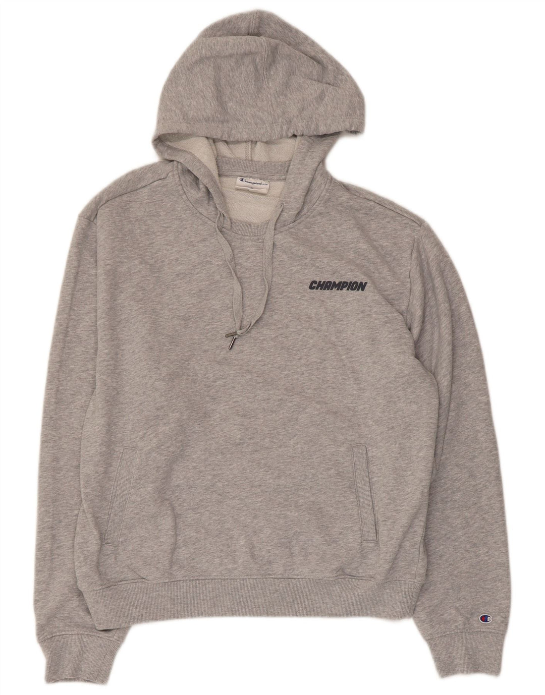 CHAMPION Pull à capuche Elite pour femme UK 16 Grand coton moucheté gris