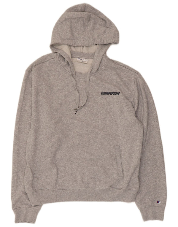 CHAMPION Pull à capuche Elite pour femme UK 16 Grand coton moucheté gris