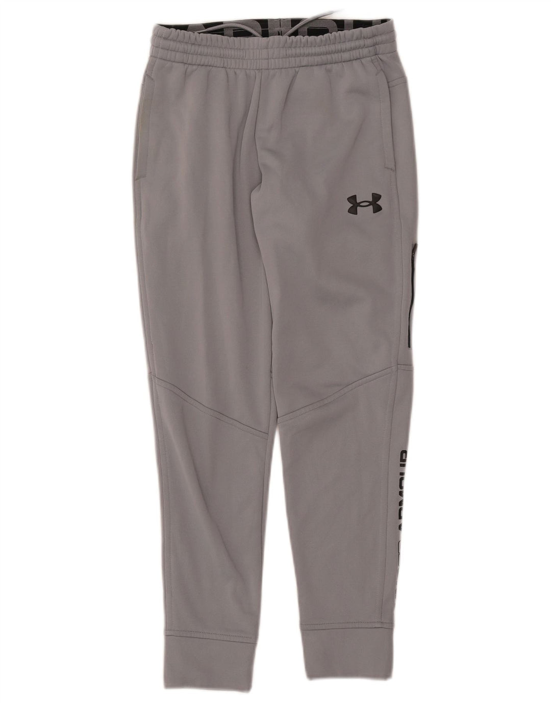UNDER ARMOUR Boys Tracksuit Trousers Joggers 9-10 Years Medium Grey