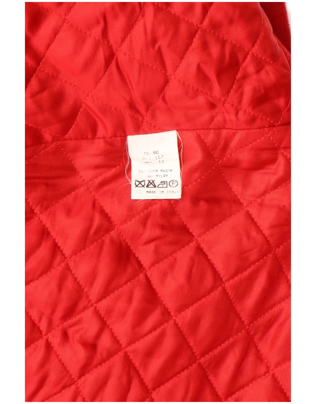 Manteau Poncho Vintage Filles 11-12 Ans Laine Rouge