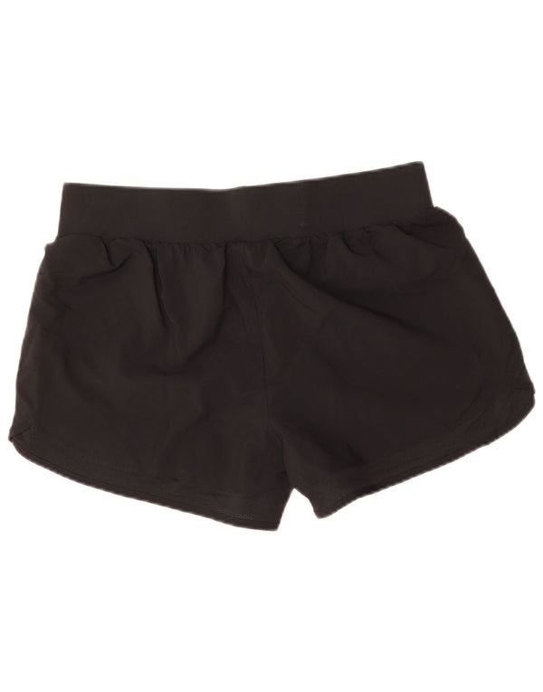 Under Armour Womens Graphic Sport Shorts UK 14 Large Black Polyester