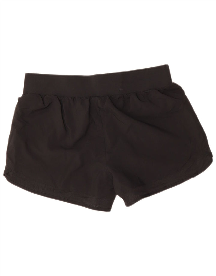 Under Armour Short de sport graphique pour femme UK 14 Large Noir Polyester