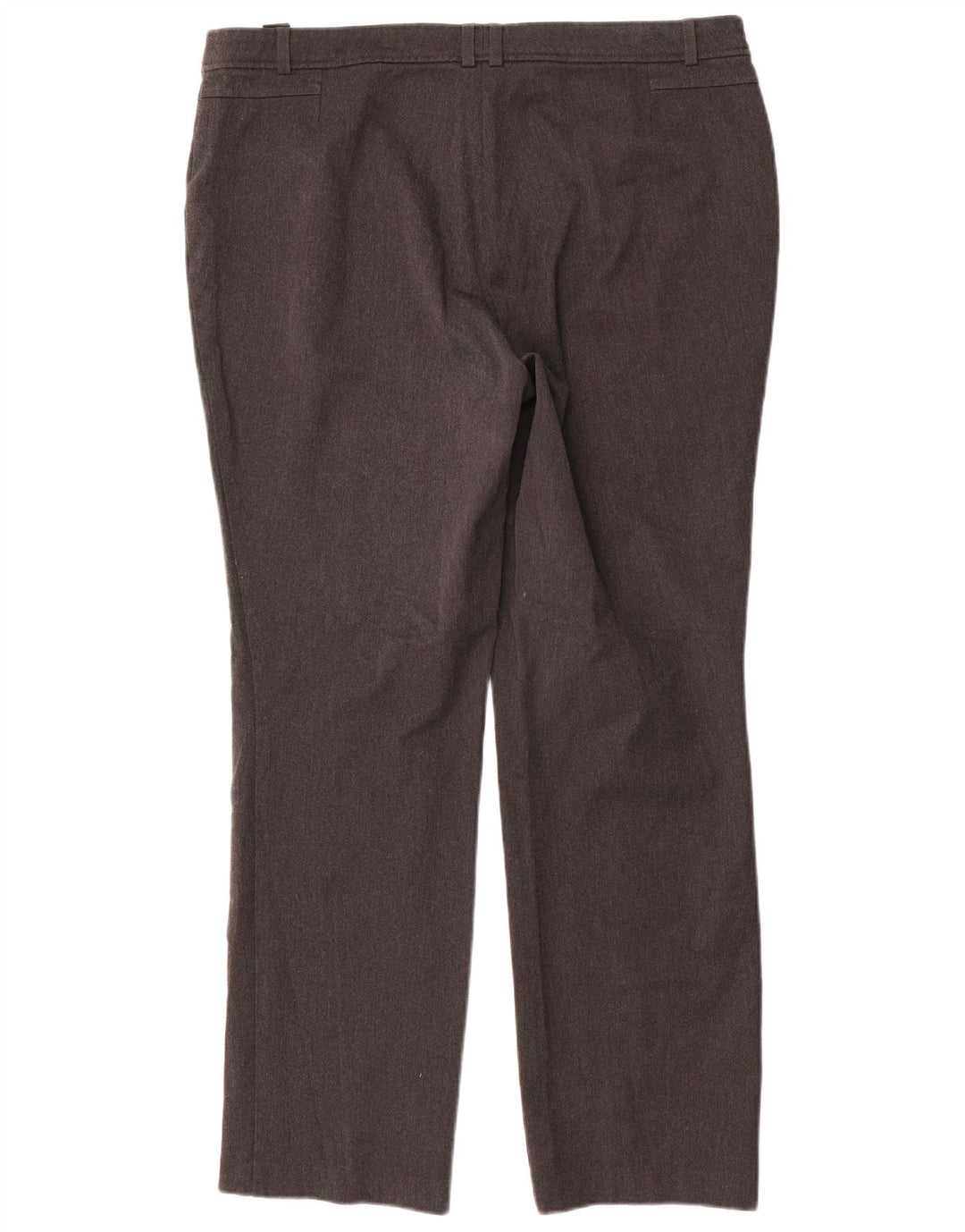 Marks & Spencer Pantalon droit femme UK 16 Large W36 L31 Gris Polyester