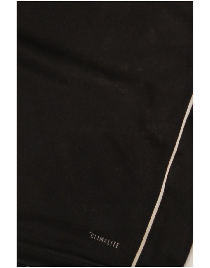 Adidas Hommes Climalite Zip Neck Pull Survêtement Top XL Noir Polyester