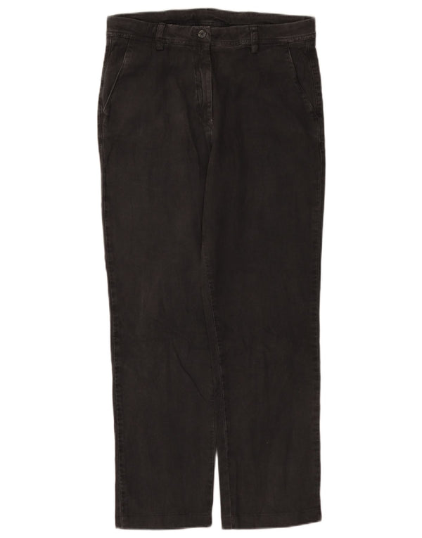 Kappa Pantalon Chino Droit Femme IT 42 Medium W30 L27 Gris Coton