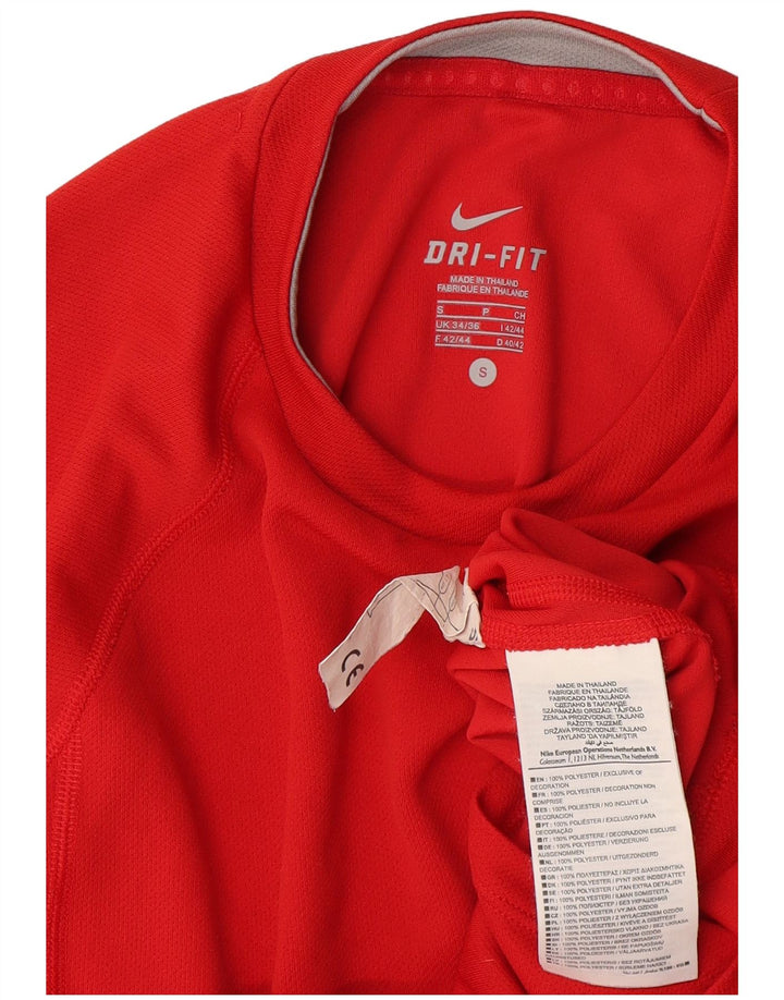 Nike T-shirt Dri Fit pour homme UK 34/36 Petit Rouge Polyester