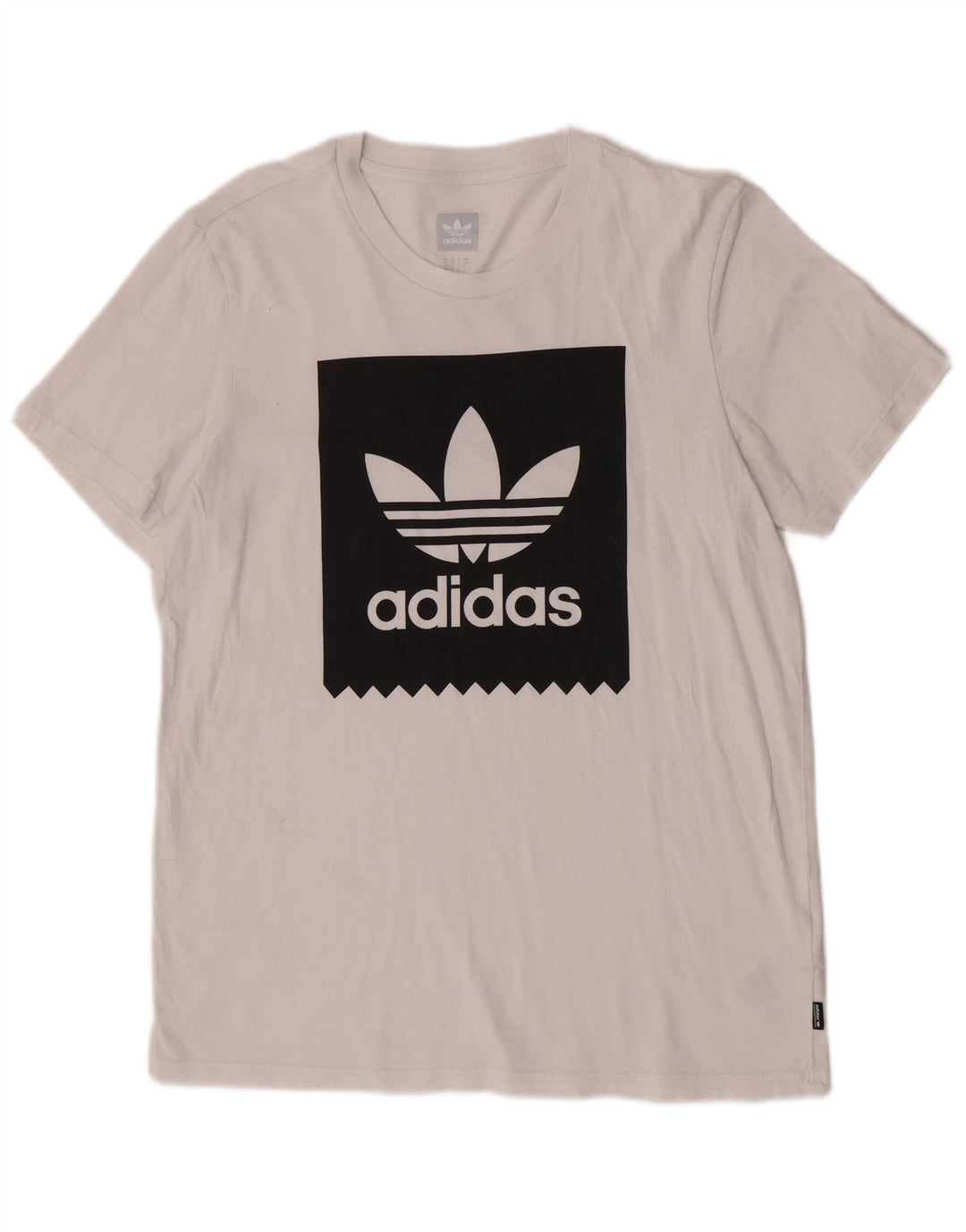 Adidas T-shirt graphique pour homme en coton blanc moyen