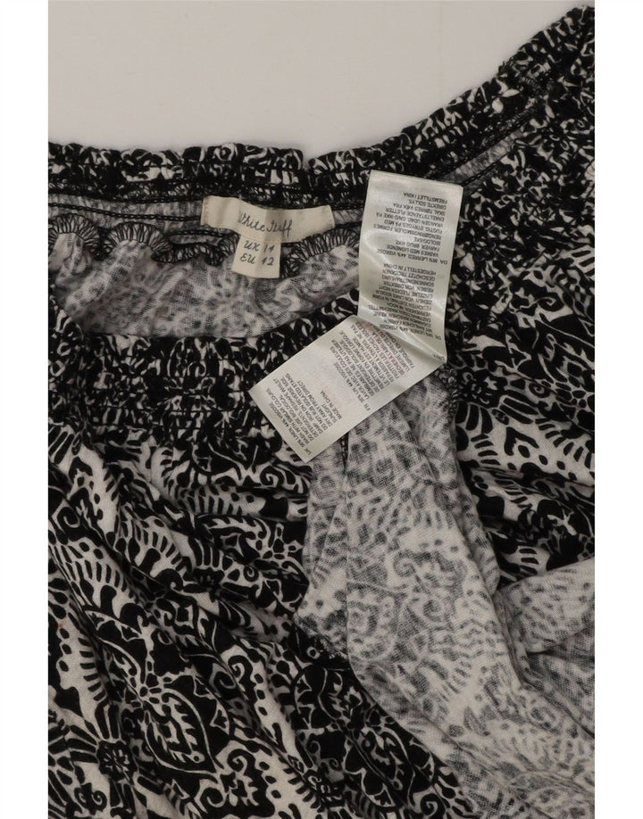 Chemisier White Stuff Femme UK 14 Large Noir Paisley Lin