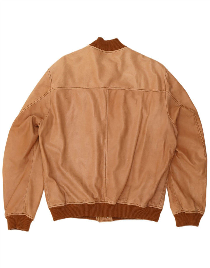 Conbipel Blouson Bomber En Cuir Homme IT 56 2XL Marron