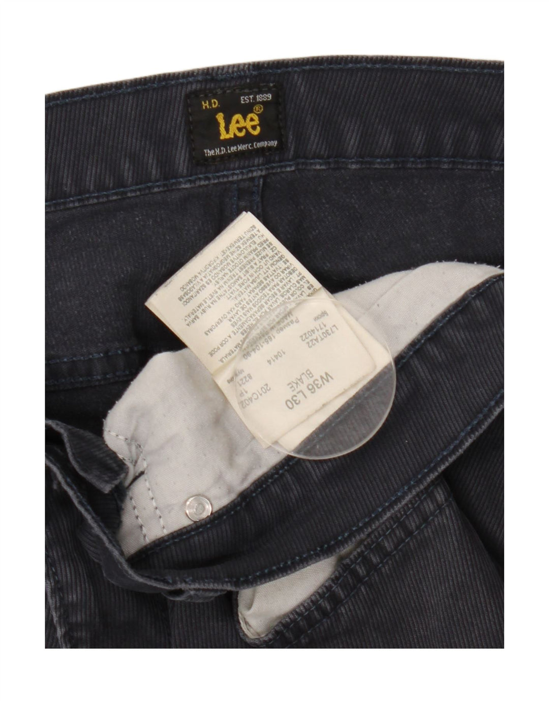 Lee Jean Droit Blake Homme W36 L30 Bleu Coton
