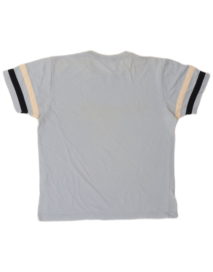 Champion T-Shirt Graphique Homme Bleu Moyen Rayé Coton