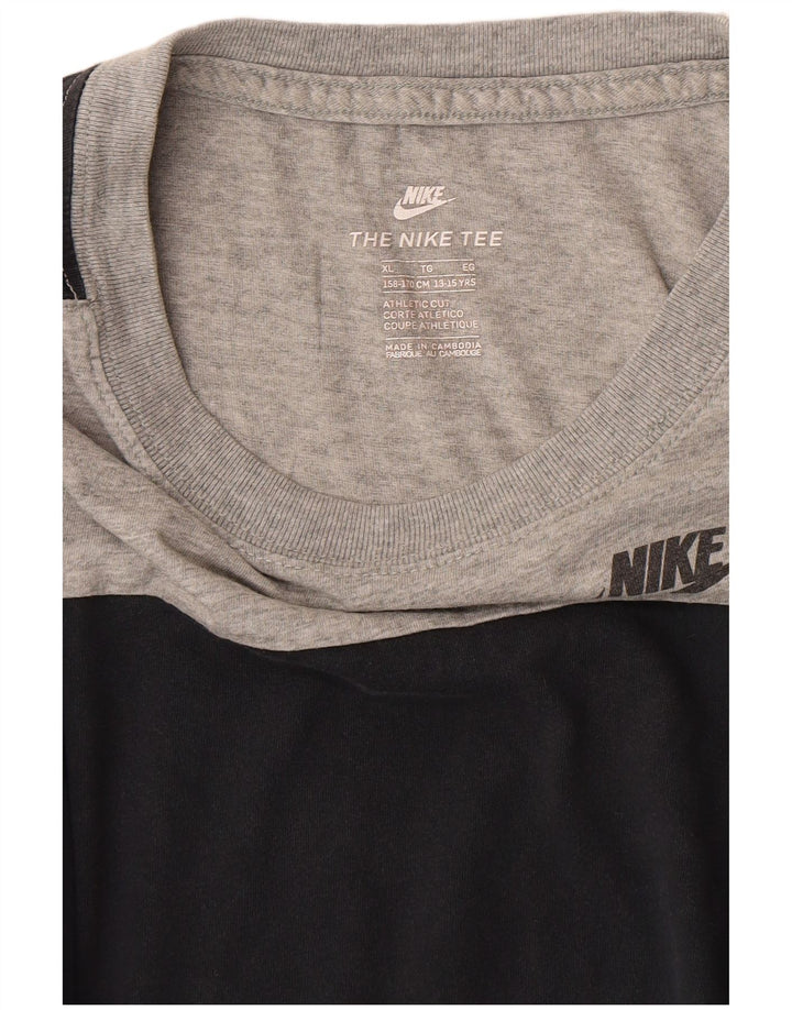 Nike Garçon T-Shirt Top 13-14 ans XL Gris Camouflage