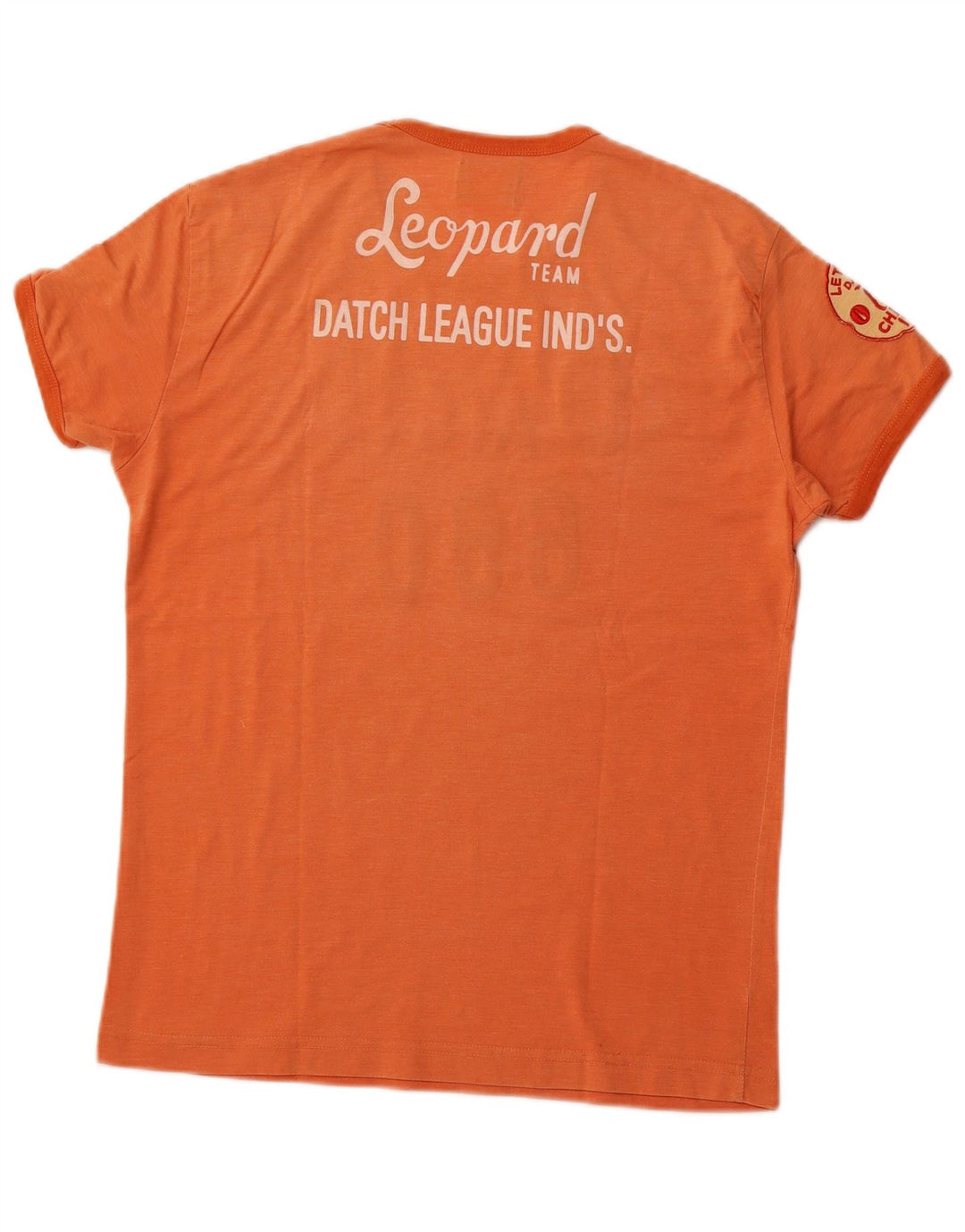 DATCH T-Shirt Graphique Homme Orange Moyen Coton