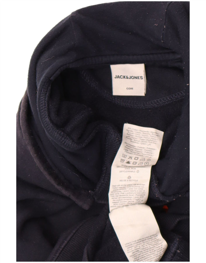 Jack & Jones Pull à Capuche Homme Bleu Marine Moyen Coton