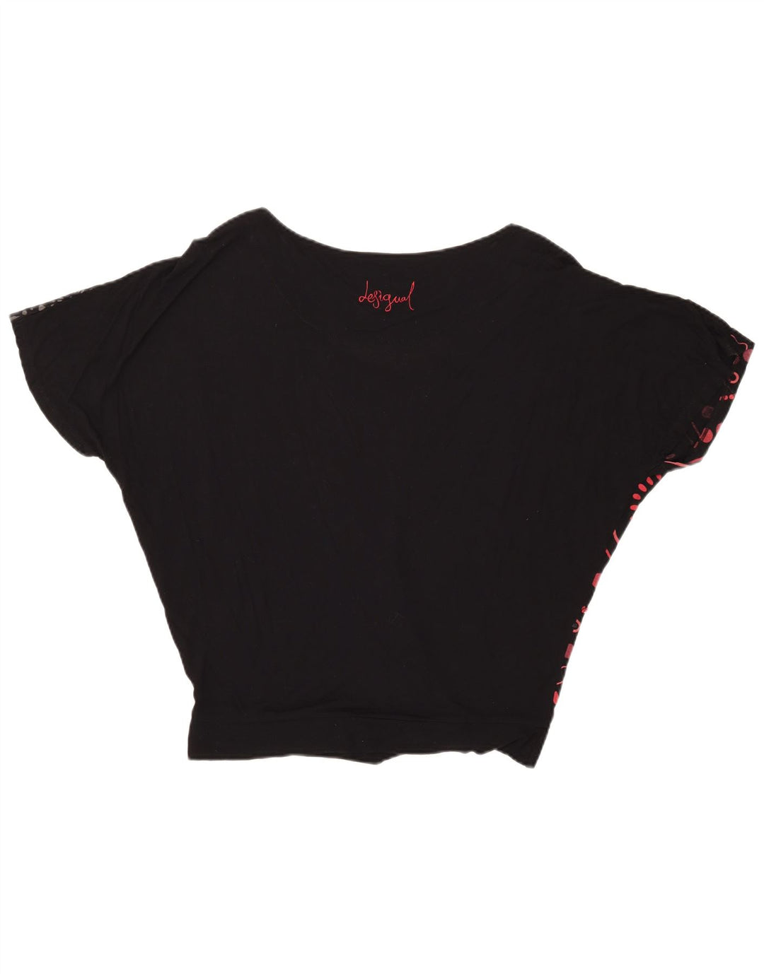 Desigual Chemisier graphique surdimensionné pour femme UK 44 Noir moyen géométrique