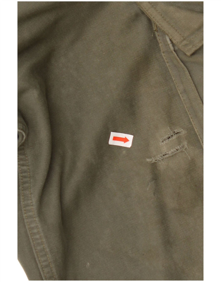 VINTAGE Pantalon Cargo Droit Homme W30 L28 Coton Kaki