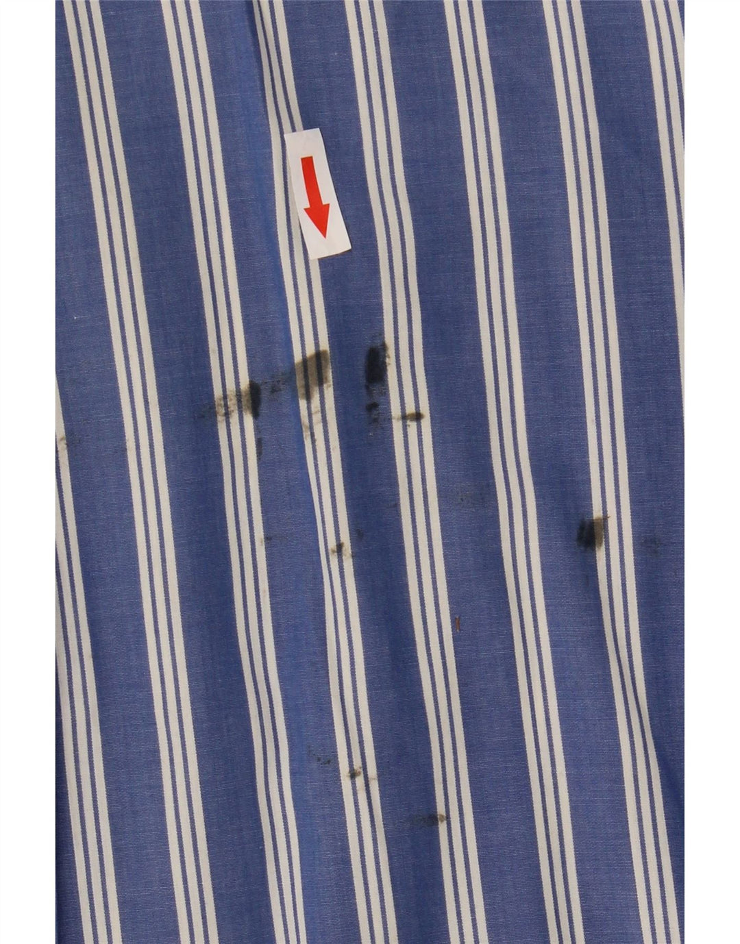 Chaps Chemise à manches courtes pour hommes, grandes rayures bleues