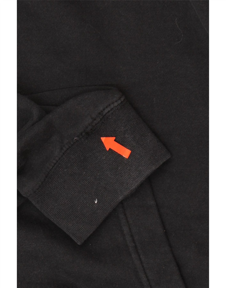 NIKE Mens Hoodie Jumper Small Black Polyester Vintage Nike and Second-Hand Nike from Messina Hembry 