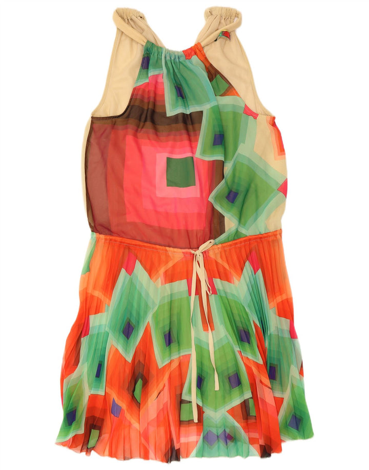 Desigual Femme Robe Licou EU 40 Moyen Multicolore Géométrique