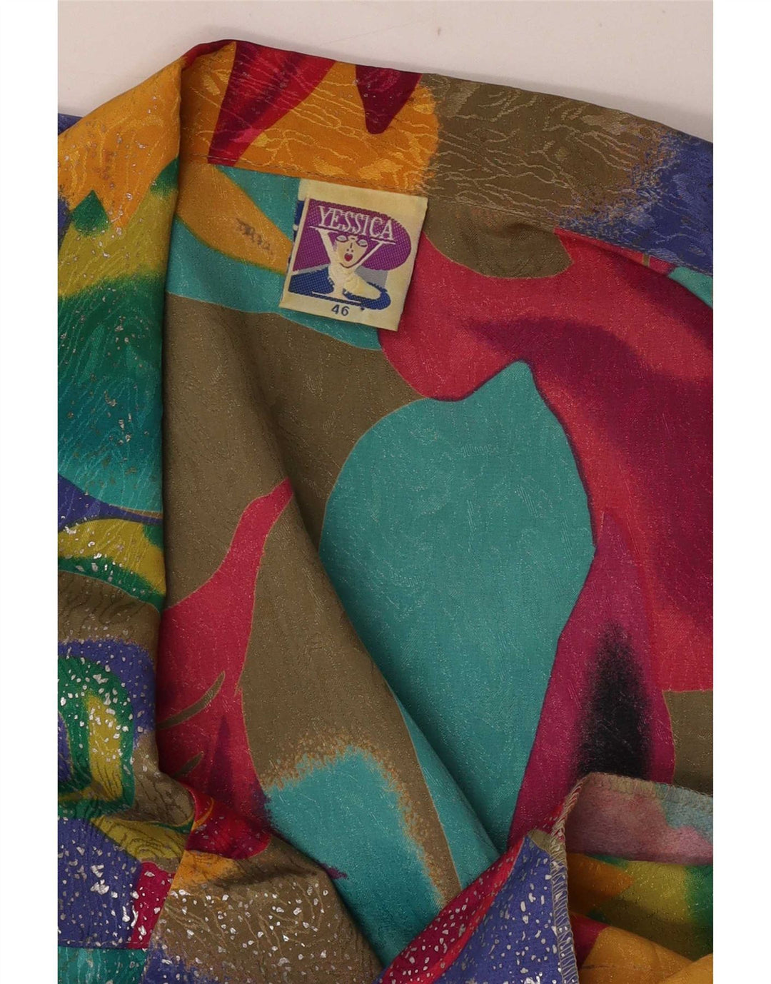 Yessica Veste Blazer Oversize Femme EU 46 XL Multicolore Géométrique