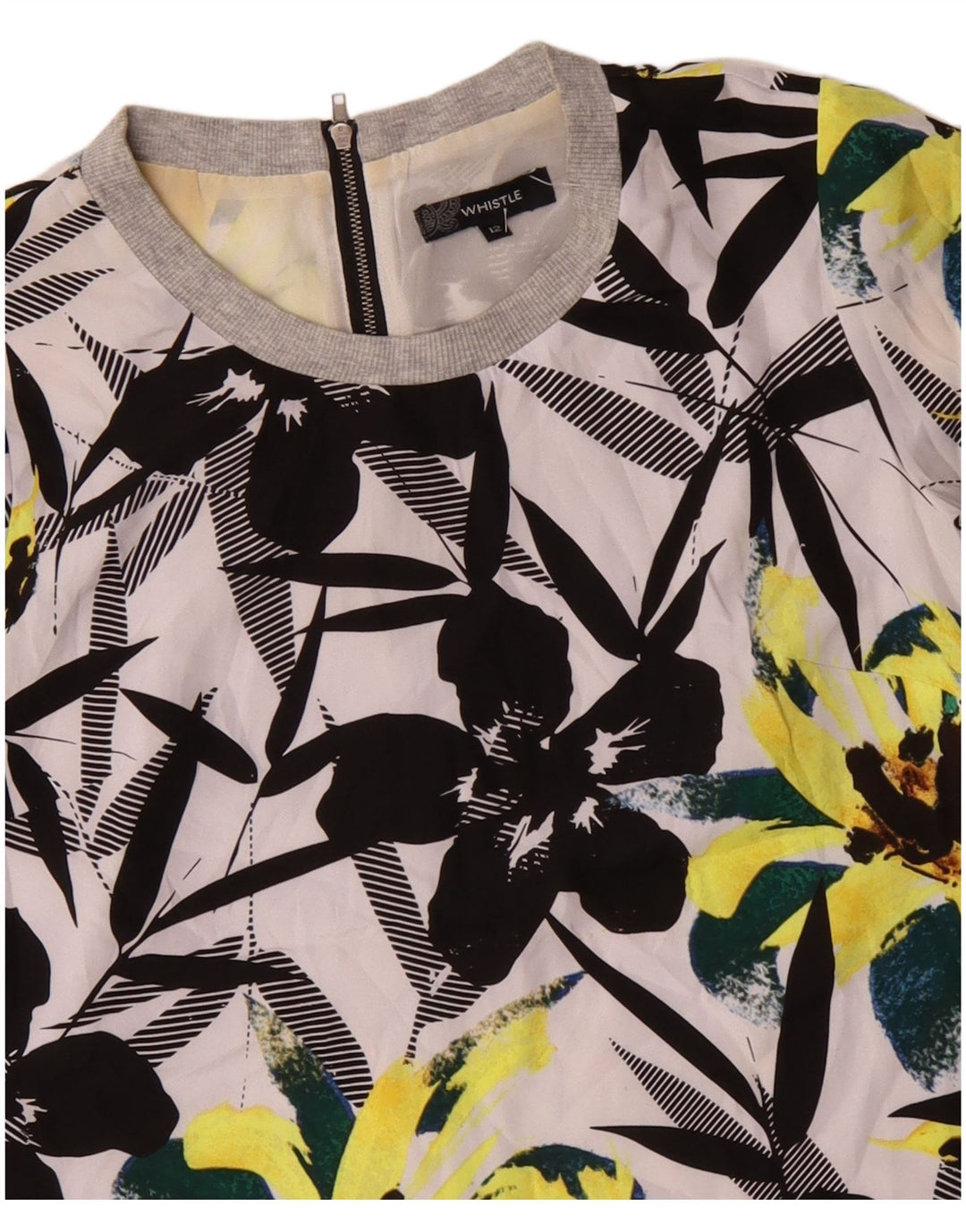 WHISTLE Robe droite pour femme UK 12 Medium Multicolore Floral Polyester