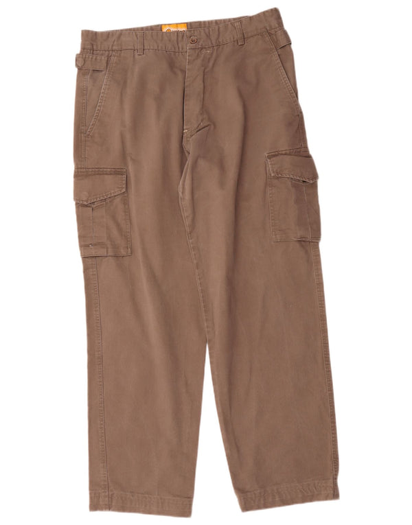 Pantalon Cargo Droit Homme Vintage IT 52 XL W36 L32 Beige
