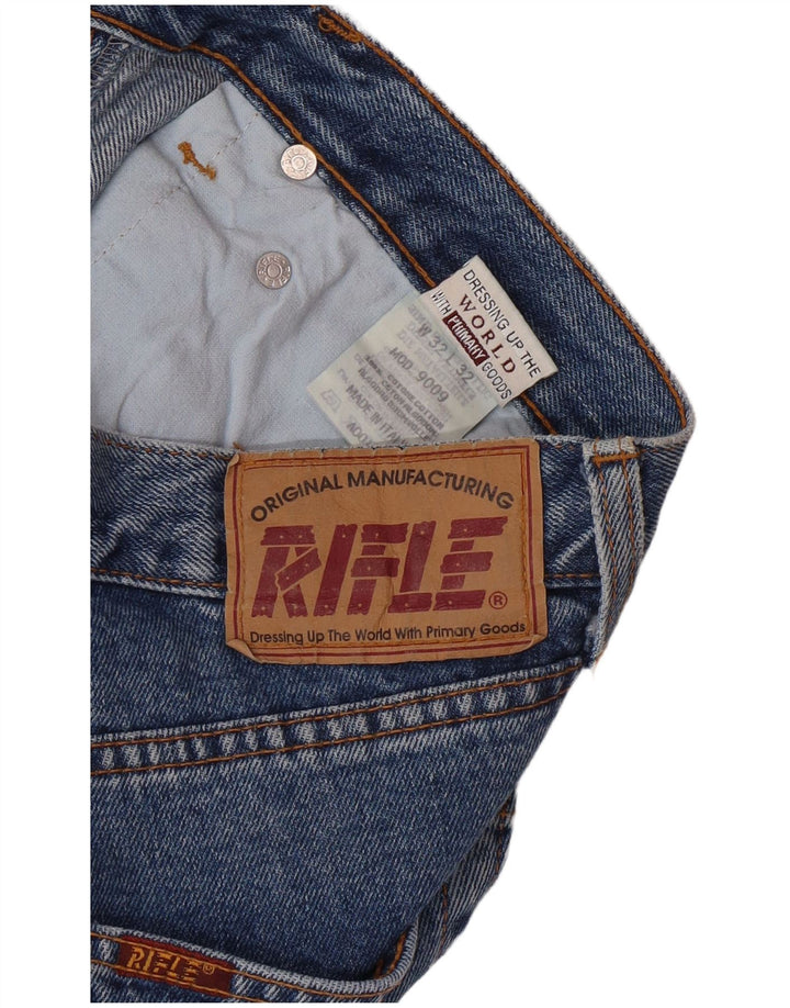 RIFLE Jean Capri Homme W32 L22 Bleu Coton