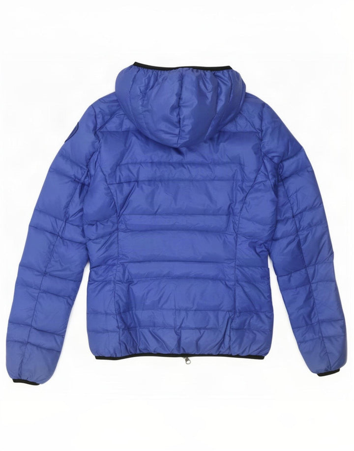 Blauer Veste matelassée à capuche pour femme UK 10 Small Bleu Polyamide