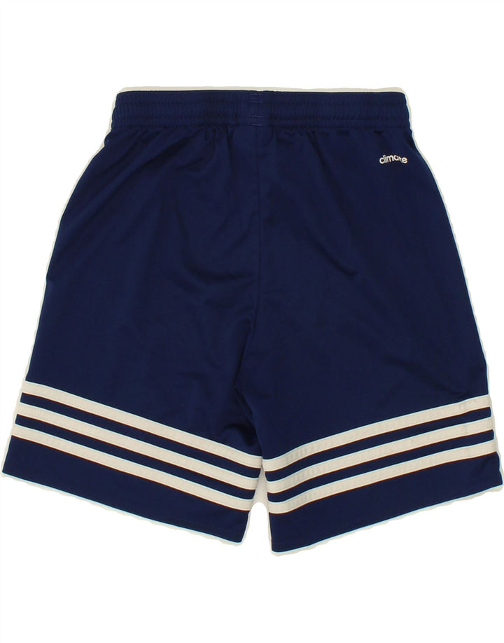 ADIDAS Boys Climalite Sport Shorts 9-10 Years Medium Navy Blue Polyester Vintage Adidas and Second-Hand Adidas from Messina Hembry 