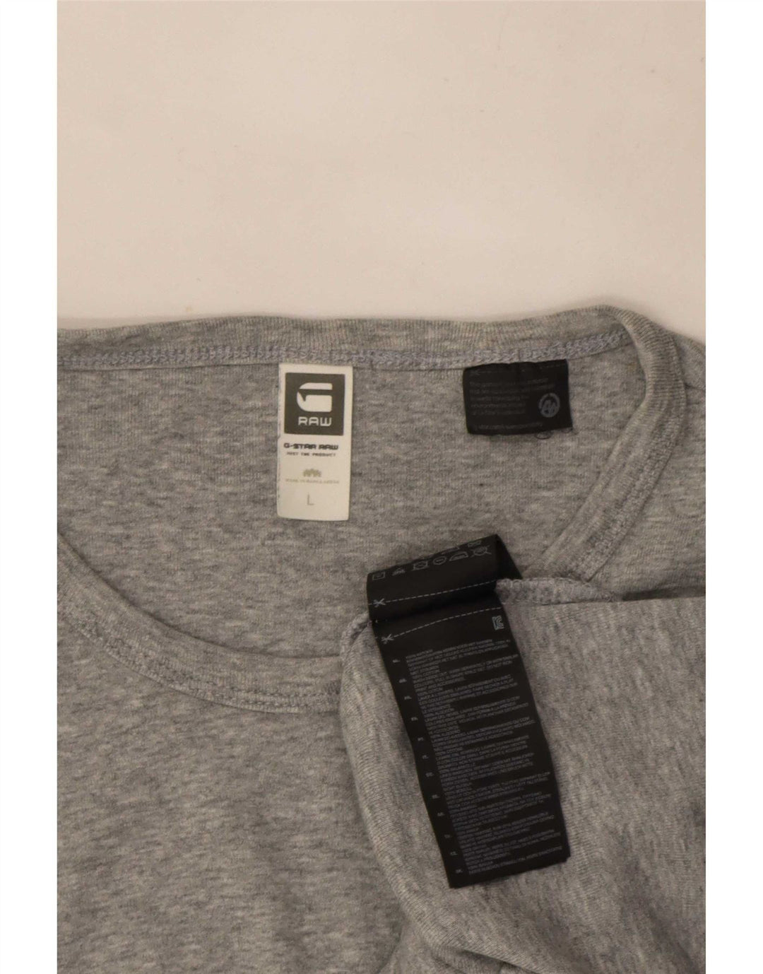 G-Star Haut à manches longues pour hommes en coton moucheté gris grand