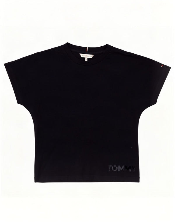 Tommy Hilfiger T-Shirt Graphique Fille 11-12 ans Bleu Marine