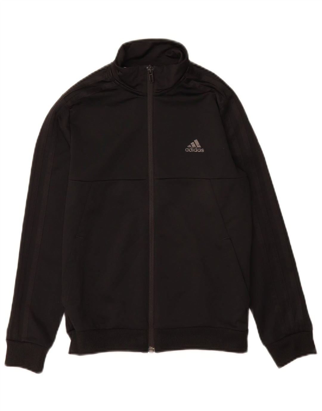 Veste de survêtement Adidas Climalite Garçon 9-10 ans Noir Polyester