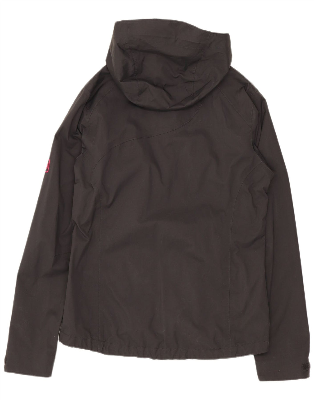 Jack Wolfskin Veste de pluie à capuche pour femme UK 8/10 Small Gris Polyamide